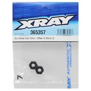 Xray XRA365357  12mm Aluminum Wheel Hex (2) (+2.25mm Offset)