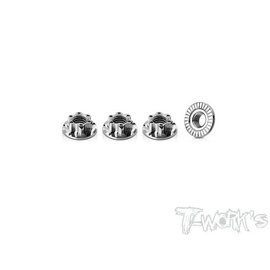 T-Works TP-181  Tworks Titanium Light weight serrated M5 Wheen Nut (4pcs)