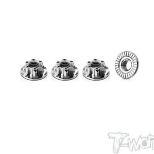 T-Works TP-181  Tworks Titanium Light weight serrated M5 Wheen Nut (4pcs)