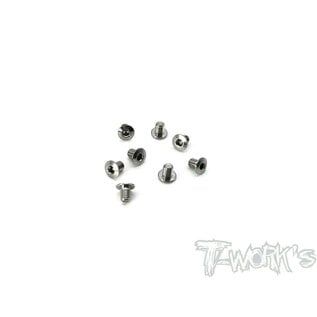 T-Works TSS-308LP  Tworks M3x8 Titanium Socket Head Low Profile Half Thread Screws