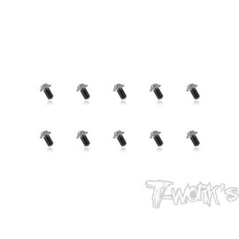 T-Works TSS-2508U  Tworks 2.5mm x 8mm Titanium Hex Socket UFO Head (10pcs)