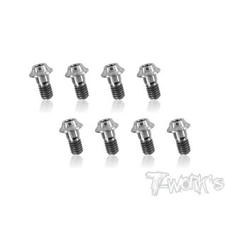 T-Works TSS-308HU  Tworks M3x8 Titanium Hex Socket half thread screw (8pcs)