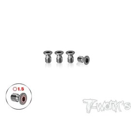 T-Works TP-800R-B  64 Titanium Damper Vertically Screw ( For Awesomatix A800R ) 4pcs