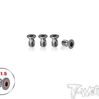 T-Works TP-800R-B  64 Titanium Damper Vertically Screw ( For Awesomatix A800R ) 4pcs