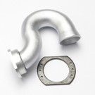 Traxxas TRA5340X  Silver Anodized Aluminum Exhaust Header: Revo