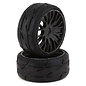 GRP Tyres GRPGTX03-XM4  GRP Tires GT - TO3 Revo Belted Pre-Mounted 1/8 Buggy Tires (Black) (2) (XM4) w/FLEX Wheel