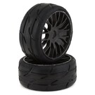 GRPGTX03-XM7  GRP Tires GT - TO3 Revo Belted Pre-Mounted 1/8 Buggy Tires (Black) (2) (XM7) w/FLEX Wheel GTX03XM7