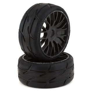 GRPGTX03-XM7  GRP Tires GT - TO3 Revo Belted Pre-Mounted 1/8 Buggy Tires (Black) (2) (XM7) w/FLEX Wheel GTX03XM7