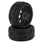 GRPGTX03-XM7  GRP Tires GT - TO3 Revo Belted Pre-Mounted 1/8 Buggy Tires (Black) (2) (XM7) w/FLEX Wheel GTX03XM7