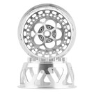 SSD SSD00521  SSD RC 5 Hole Light Weight Drag Rear Main Wheel Inserts (Silver) (2)