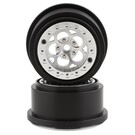SSD SSD00527  SSD RC 5 Hole Lightweight Aluminum Drag Racing Beadlock Wheels (Silver) (2) (2.2/3.0")
