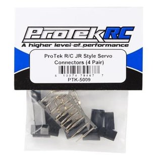 Protek RC PTK-5009 JR Style Servo Connectors (4 Pair)