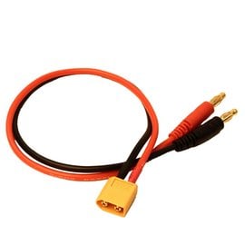Racers Edge Charge Adapter: Male XT60 to Male 4mm Bullets-300mm Wire