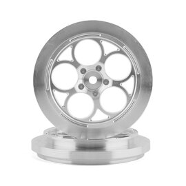 SSD SSD00545  SSD RC 5 Hole 2.2/2.7" Narrow Front Drag Wheels (Silver) (2)