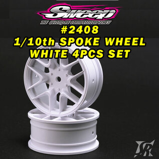 SWEEP SWP3236419P 10th TC D36 D-GT SPEC Treaded HANKOOK GT Belted On White 16 Spoke Wheels (4)