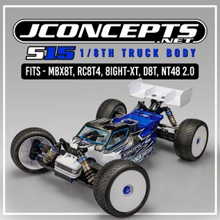 J Concepts JCO0453  JConcepts S15 1/8 Truggy Body (Clear) (MBX8T/RC8T4/NT48 2.0/8IGHT-XT/D8T)