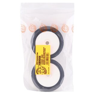 GRPGBX09X  GRP Tires Sonic Pre-Mounted 1/8 Buggy Tires (2) (White) (Extra Soft)