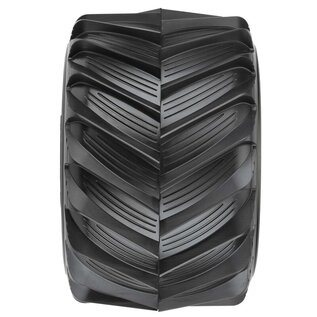 Proline Racing PRO10187-15  1/10 Demolisher MT Tires Mounted 12mm on LMT Gray Wheels (2)