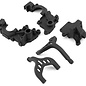Team Associated ASC91952  RC10B6 FT Laydown Gearbox and Chassis Braces, Carbon