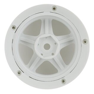 DS Racing DSC-DE-003  Element 5 Spoke Drift Wheels Triple White Silver