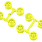 DS Racing DSC-MI-20W1-FY  Mini Z 11mm Wide Drift Rims (Flu Yellow)