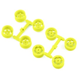 DS Racing DSC-MI-20W1-FY  Mini Z 11mm Wide Drift Rims (Flu Yellow)