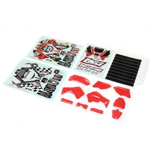 TLR / Team Losi LOS260000  Red Plastics with Wraps: Promoto-MX
