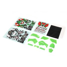 TLR / Team Losi LOS260002  	Green Plastics w/Wraps: PM-MX