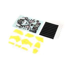 TLR / Team Losi LOS260003  Yellow Plastics w/Wraps: Promoto-MX