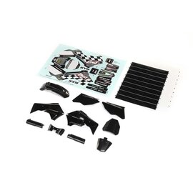 TLR / Team Losi LOS260006  Black Plastics w/Wraps: Promoto-MX