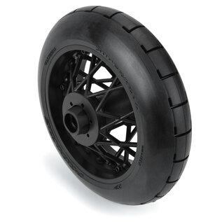 Proline Racing PRO1022-310  1/4 Supermoto Tire Rear MTD Black Wheel: PM-MX
