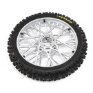 TLR / Team Losi LOS46006  Dunlop MX53 Front Tire Mounted, Chrome: Promoto-MX