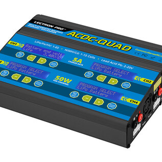 Common Sense RC ACDC-QUAD  Commen Sense Four-Port Multi-Chemistry Balancing Charger (LiPo/LiFe/LiHV/NiMH)