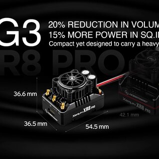 Hobbywing HWI38020433  Xerun XR8 Pro G3 ESC + 4268SD G3 Motor 2200kv Combo, 4S