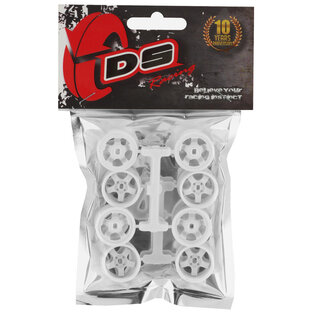 DS Racing DSC-MI-20W1W  DS Racing Kyosho Mini Z 11mm Wide Drift Rims (1/2/3/4 Offset) (White)