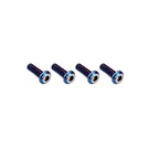 J Concepts JCO5039-1  JConcepts M3x10mm Top Hat Titanium Screw Burnt Blue, 4pcs 50391
