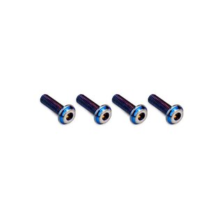 J Concepts JCO5039-1  JConcepts M3x10mm Top Hat Titanium Screw Burnt Blue, 4pcs 50391