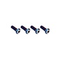 J Concepts JCO5039-1  JConcepts M3x10mm Top Hat Titanium Screw Burnt Blue, 4pcs 50391