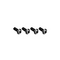 J Concepts JCO5038-2  JConcepts M3X8mm Top Hat Titanium Screw, Stealth Black, 4pc 50382