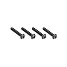 J Concepts JCO5043-2  JConcepts M3x18mm Top Hat Titanium Screw, Stealth Black, 4pc 50432