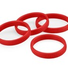 J Concepts JCO8135  RM2 Red Hot Tire Bands, Red, for 1/10th and 1/8th Off-road Tires