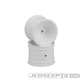 J Concepts JCO3438W  JConcepts Mono – 1.7” RC10 Rear Wheel (1/4' Original Axle) White