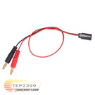 Trinity TEP2399  Trinity Receiver Charge Cable RX Connector to 4mm Bullets