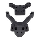 Team Associated ASC91972  Team Associated RC10B6.4 Factory Team Top Plate and Ballstud Mount, Carbon