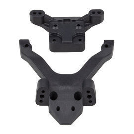 Team Associated ASC91972  Team Associated RC10B6.4 Factory Team Top Plate and Ballstud Mount, Carbon