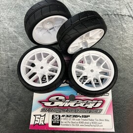 SWEEP SWP3236419P 10th TC D36 D-GT SPEC Treaded HANKOOK GT Belted On White 16 Spoke Wheels (4)