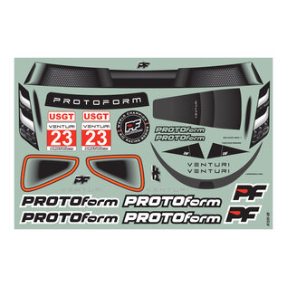 Protoform PRM1591-25  1/10 Venturi GT Clear Body: 190mm Touring Car