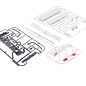 KillerBody KLR-48601  White Toyota Land Cruiser LC70 1/10 Rock Crawler Hard Body Kit (313mm Wheelbase)
