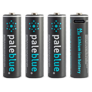PaleBlue PBLPBAAC   Pale Blue Lithium Ion Rechargeable AA Batteries 4pk