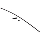 Traxxas TRA1726A  Antenna, tube, black (1)/ vinyl antenna cap (1)/ wire retainer (1)